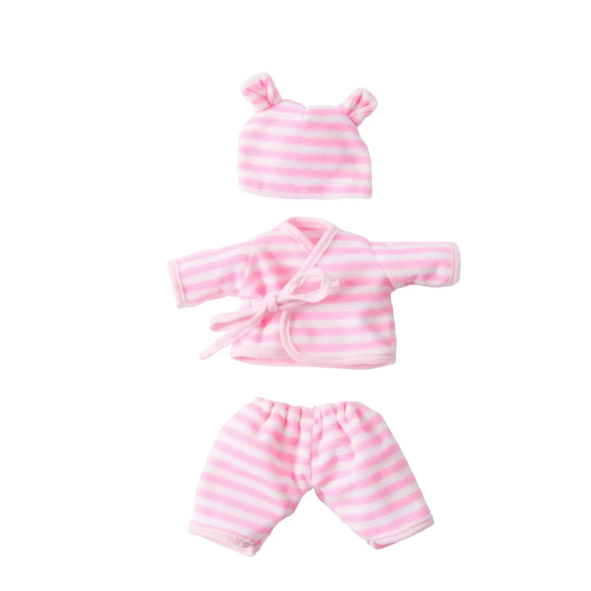 Conjunto de roupas para boneca reborn de 12 polegadas (30cm) com padrões fofos de sapo e porquinho
