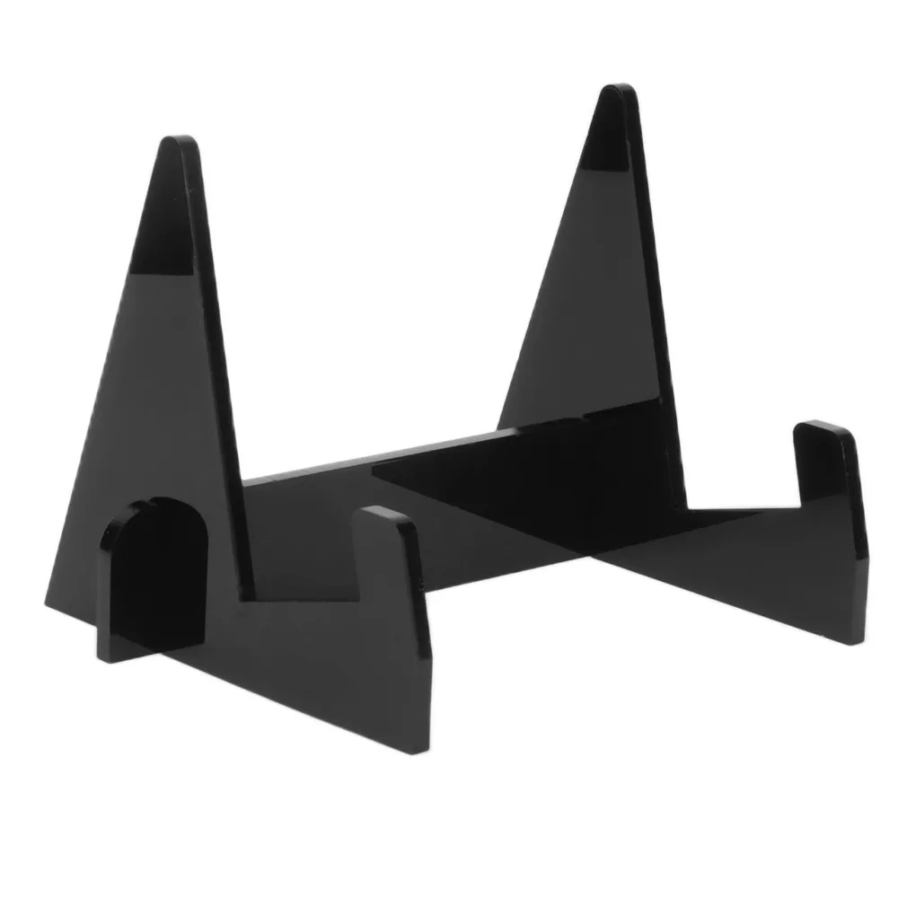 Portable Acrylic Acrylic Book Display Stand Adjustable Black Bookrack Triangular Secure Display Stand Office Desks