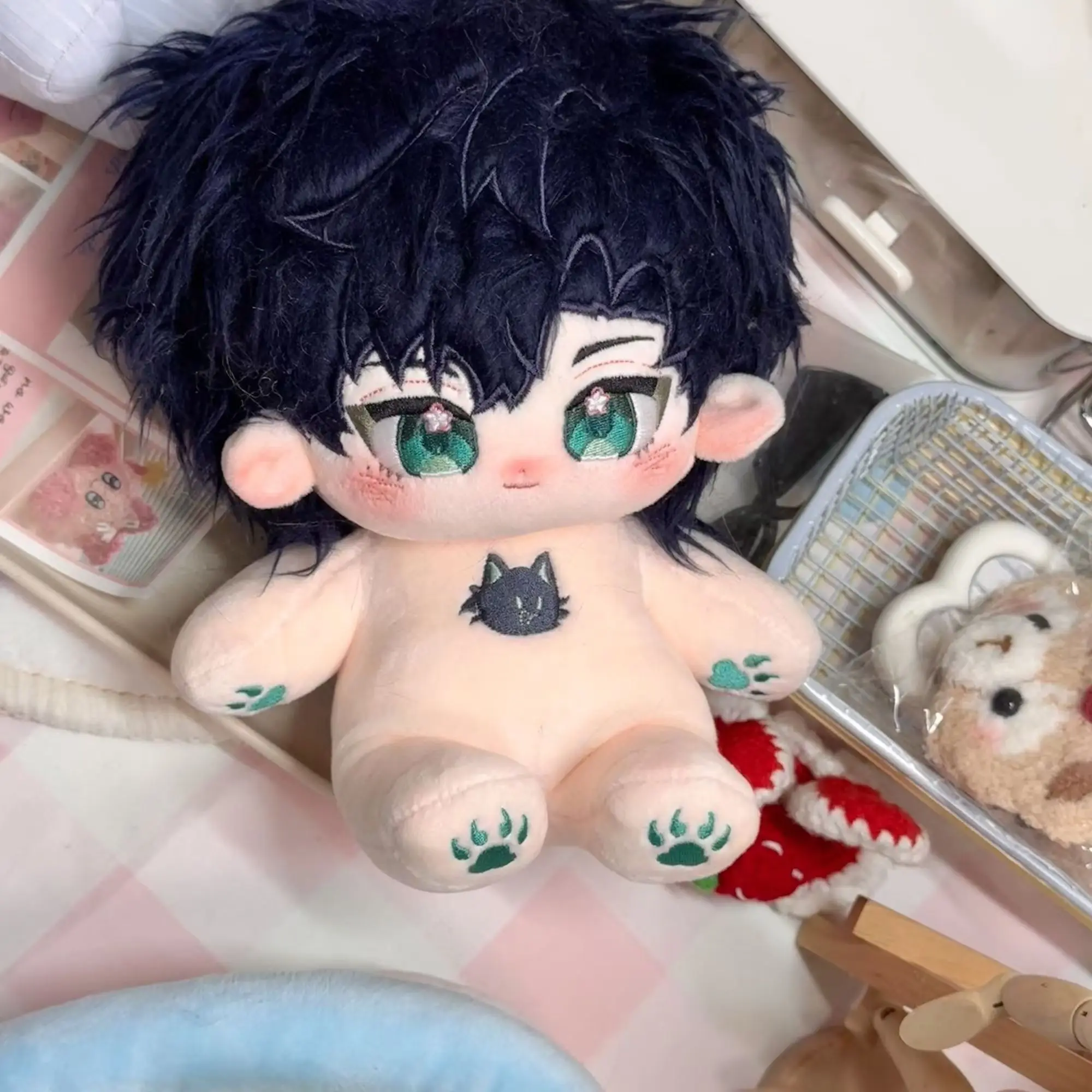 

20cm Dress-up Doll COS Anime Light And Light Xiao Yi Osborn Cotton Toy With Skeleton Children's Adult's Christmas DIY Gifts