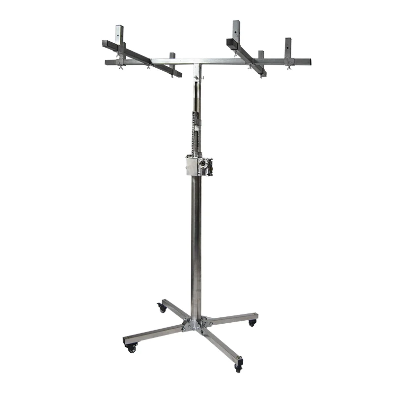 Central air duct installation lift 4m wall cabinet tool bracket wire rope sling new 100kg load capacity electric hoist