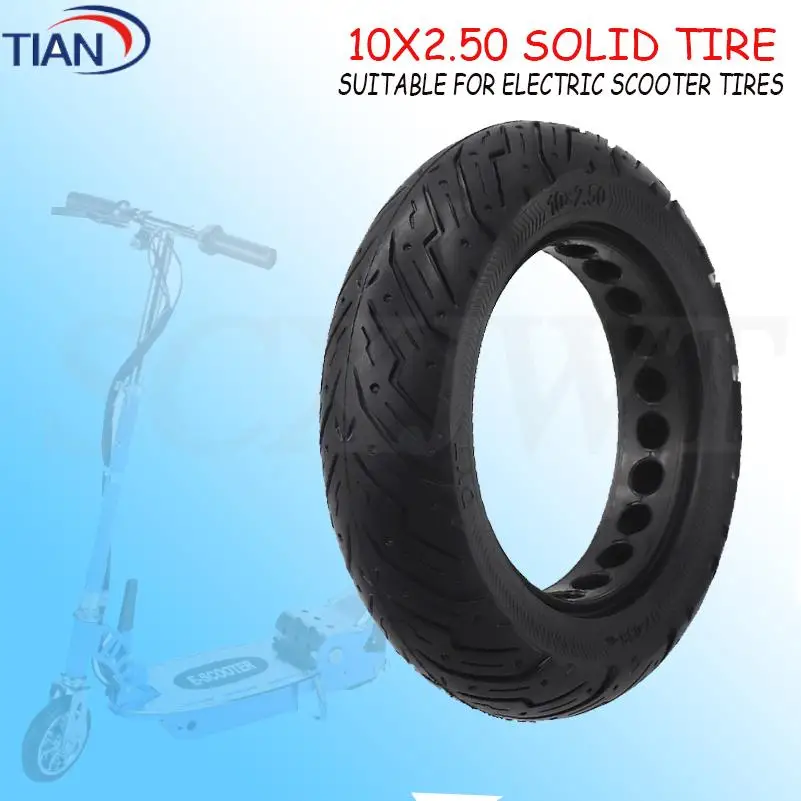 

Полнотелая шина 10x2.50 для электросамоката Xiaomi Max G30, бескамерная, взрывобезопасная