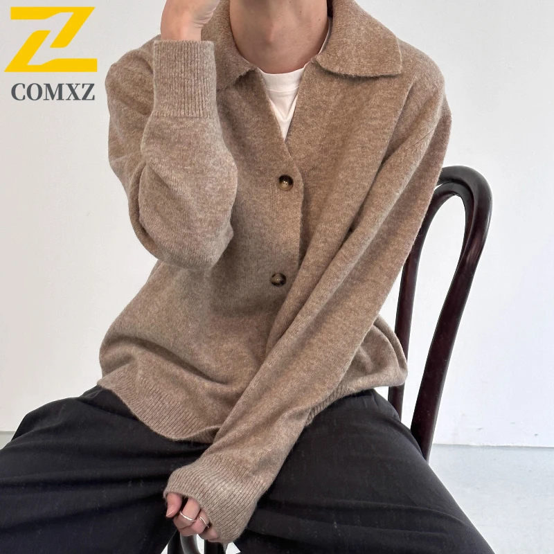 

COMXZ 2025 New Men Women Sweater Spring Autumn Loose Slim-Fit Versatile Warm Base Layer Casual Waterproof and Windproof Jacket