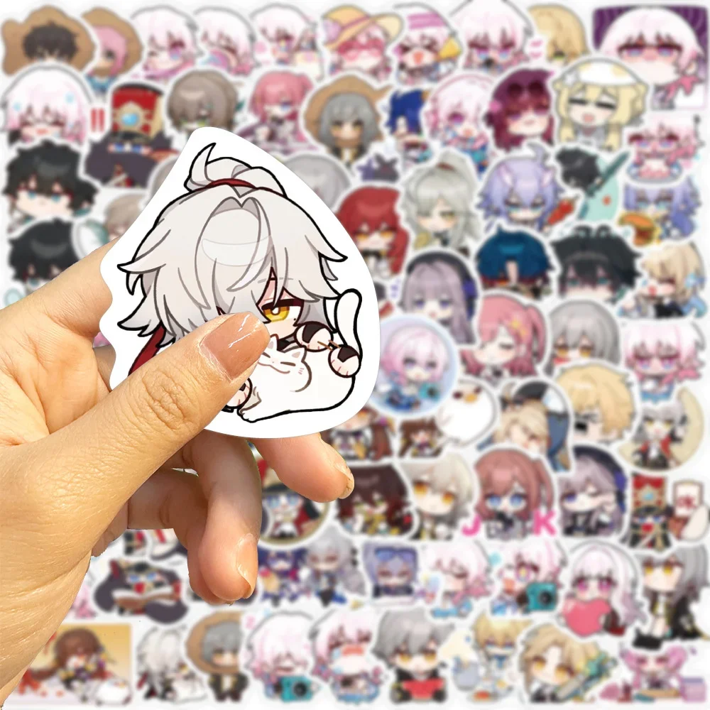 10/80PCS Honkai Star Rail Anime Sticker March 7th Herta Pom-Pom Bailu Kafka Stickers Cute IPad Phone Case Decor School Supplies