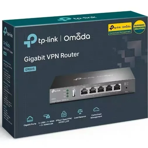 TP-LINK ER605 راوتر سلكي 5 منافذ OMADA جيجابت متعددWAN منفذ VPN للمؤسسات على مستوى TL-R605 #1