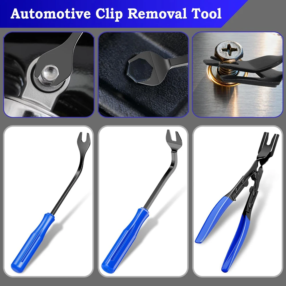5/6-teiliges Auto-Verkleidungs-Demontagewerkzeug-Set, kratzfreies Hebelwerkzeug-Set für Autotür-Clips, Verkleidungen und Armaturenbrett-Reparatur – Detail 3