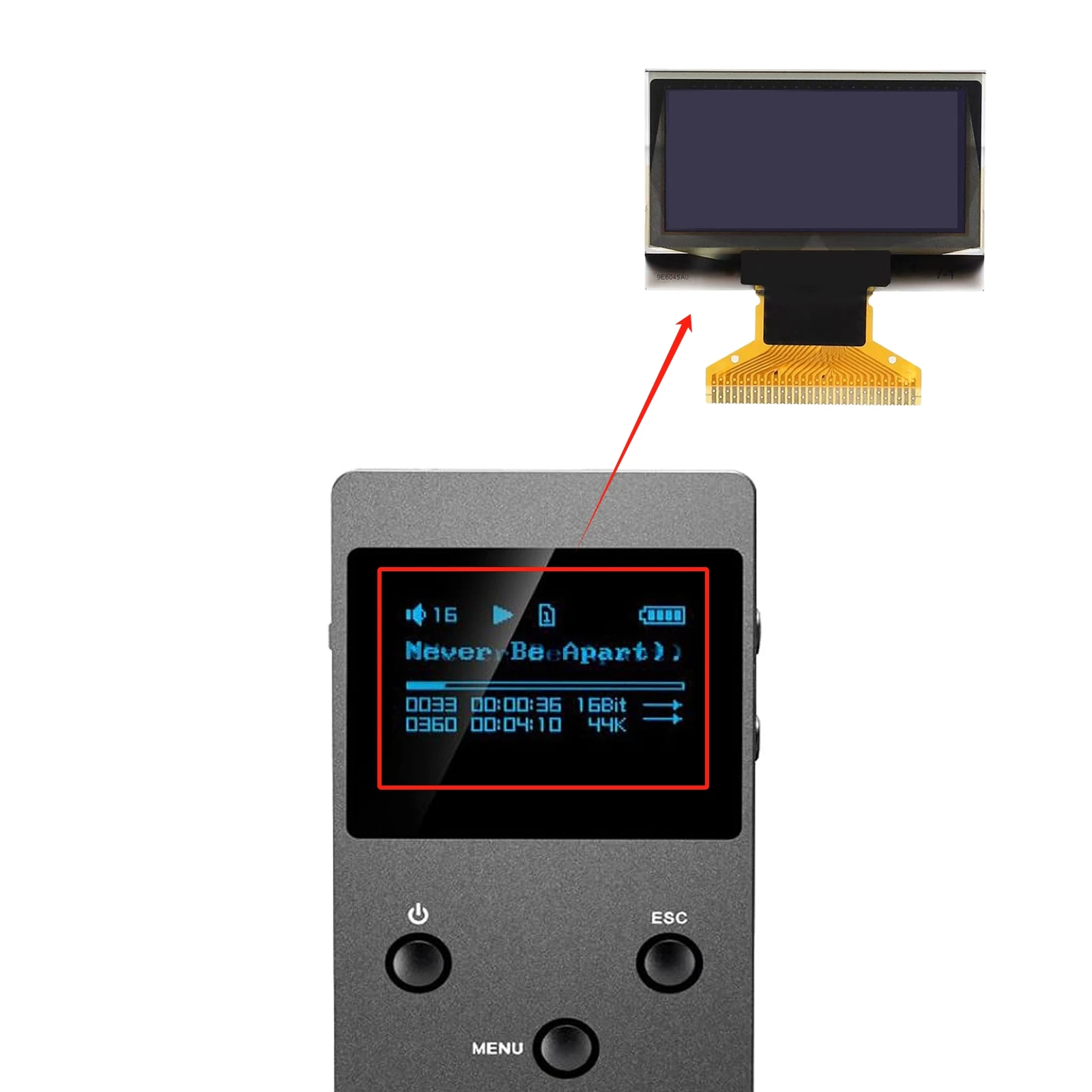 

New LCD OLED Screen display For xDuoo X3 DAP Screen display Repair Parts