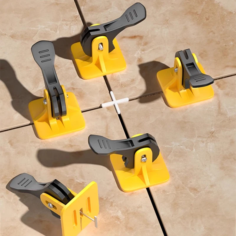 Tile leveler system can be reused instead of steel needle, and used as a construction tool for wall and floor tiles.