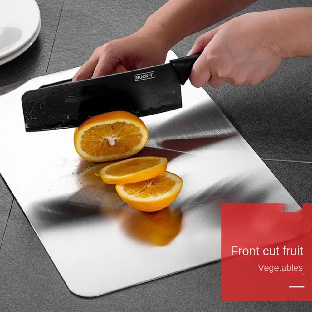 Stainless Steel Chopping Board Double Sided Thickened Cutting Board Kitchen Accessories Antibacterial and Mildew-proof