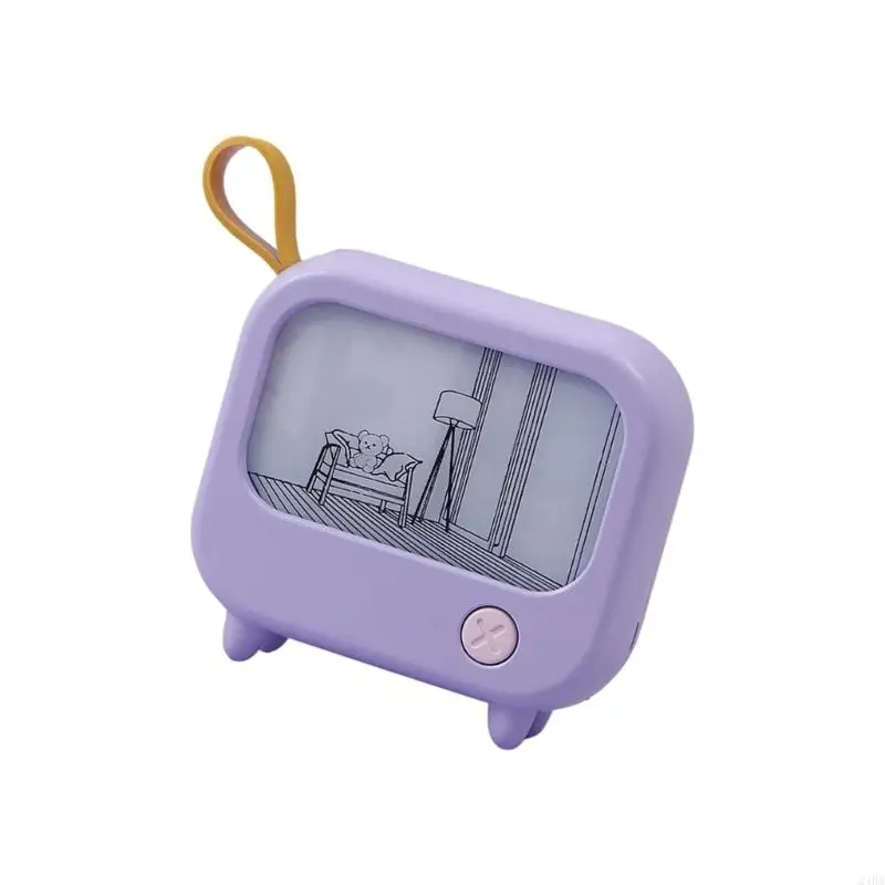 Adjustable Brightness Night Light 2 Level for Eye Safety Portable Plastic Modern Appearance for Home Travel Use