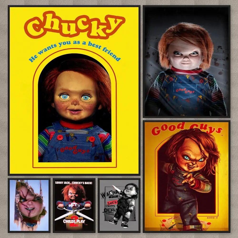 Movie C-Chucky Slasher 1988 Poster Modern  Wall Art Aesthetic Minimalist Bedroom Decor Cafe Home Gift PP