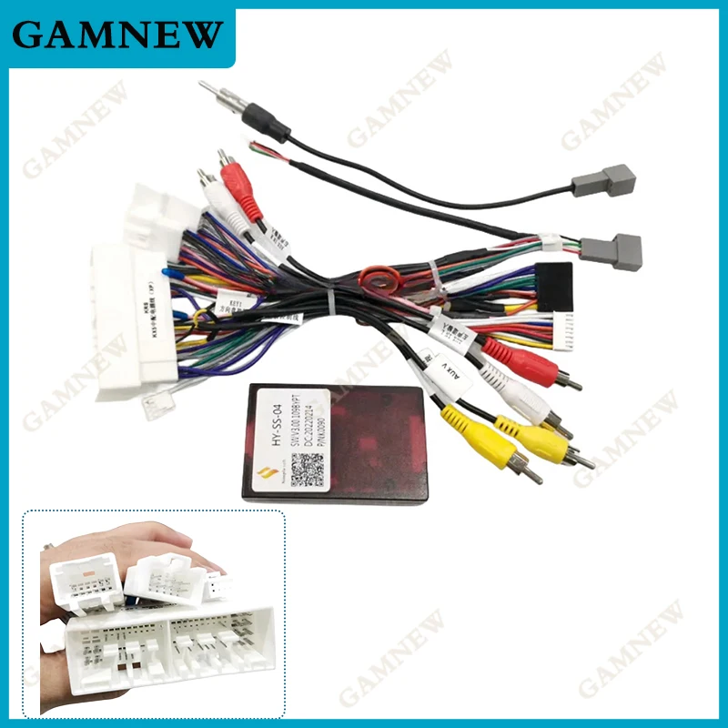 

Car Audio 16pin Wiring Harness With Canbus Box For KIA KX5/KX7 Hyundai Sonata 9 Stereo Installation Wire Adapter