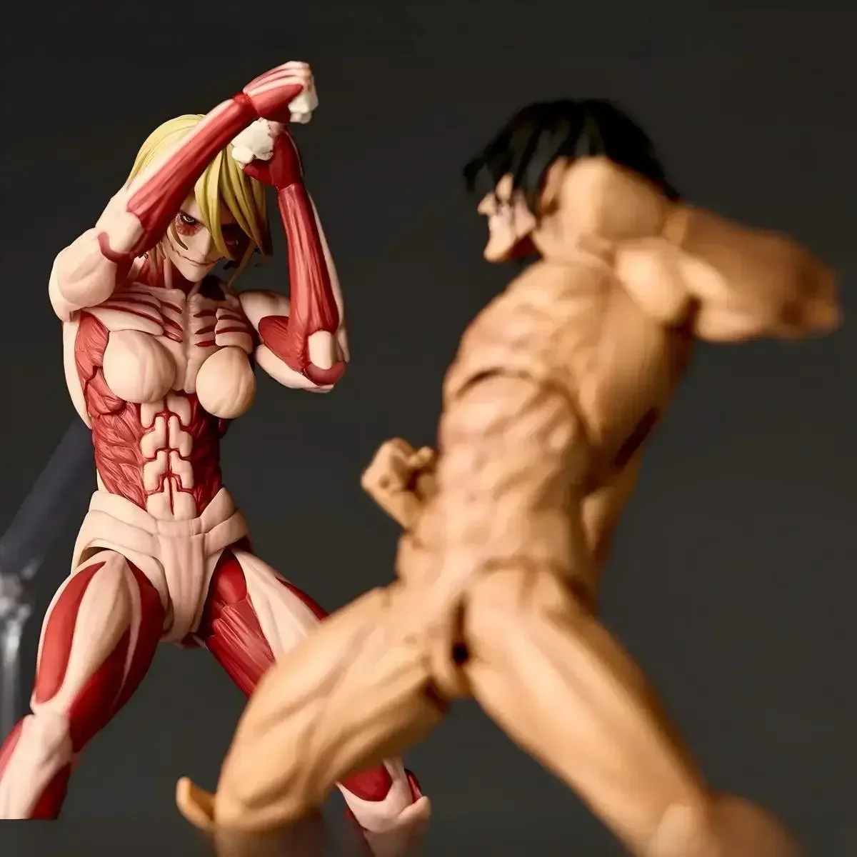 

Новая фигурка «Атака Титанов»: Удивительная коллекционная модель Yamaguchi Revoltech Nr068 — Женский Титан Ани Леонгард. Игрушка, подарок.