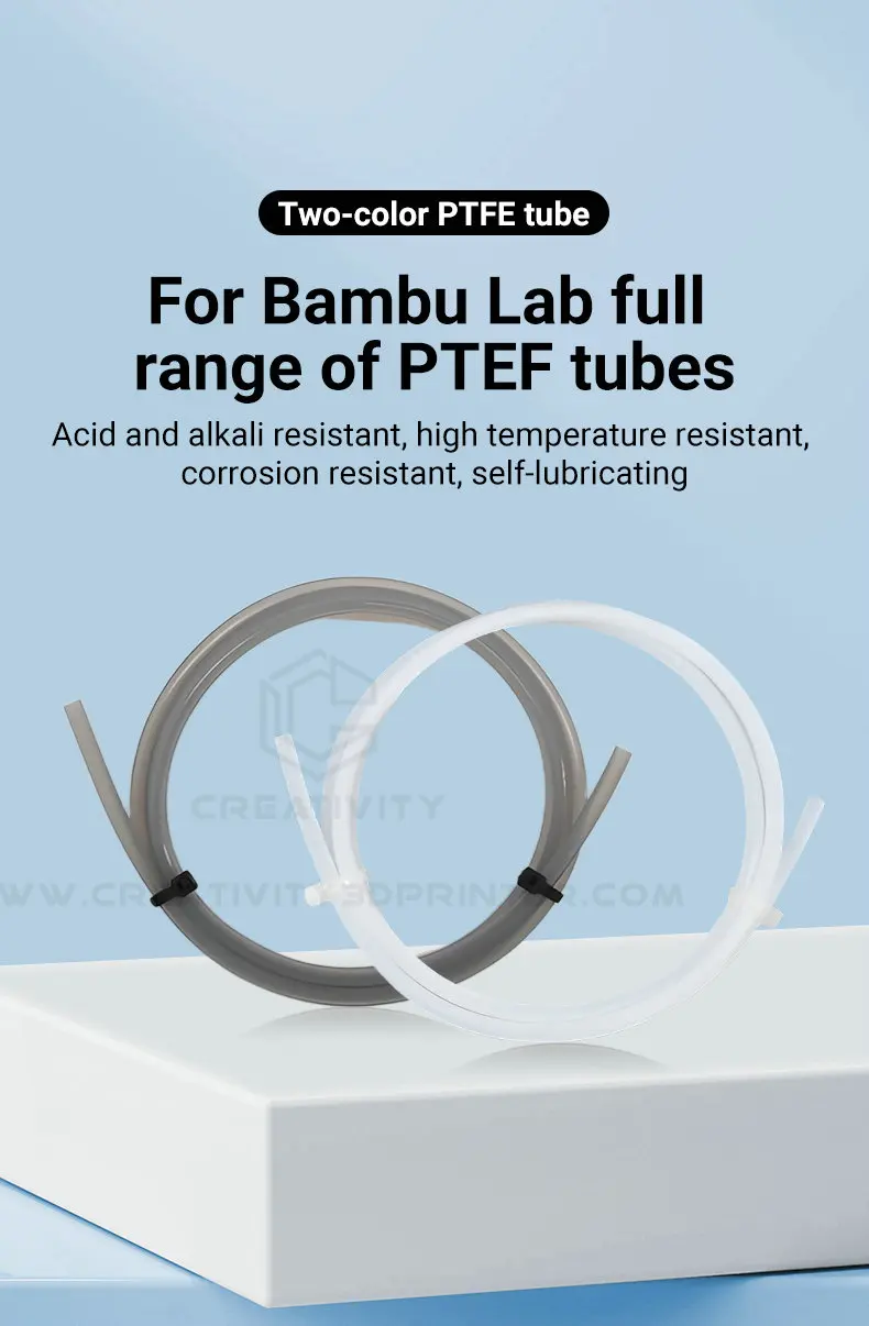 PTFE-Schlauch für Labor P1P P1S P2S X1 X1C A1 H2D K1 AD5M Bowden Extruder Filament 1,75mm 2,5*4mm AMS PTFE-Rohr 3D-Drucker Zubehör – Detail 1