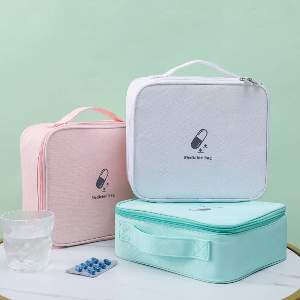 

First Aid Kit Emergency Storage Bag Medical Organizer Soft Family Medicine Small Travel Oxford Cloth Medication Outdoor