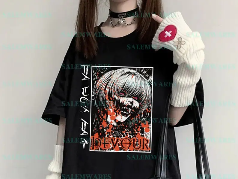 

90s Anime Horror Girl - Gore Tee