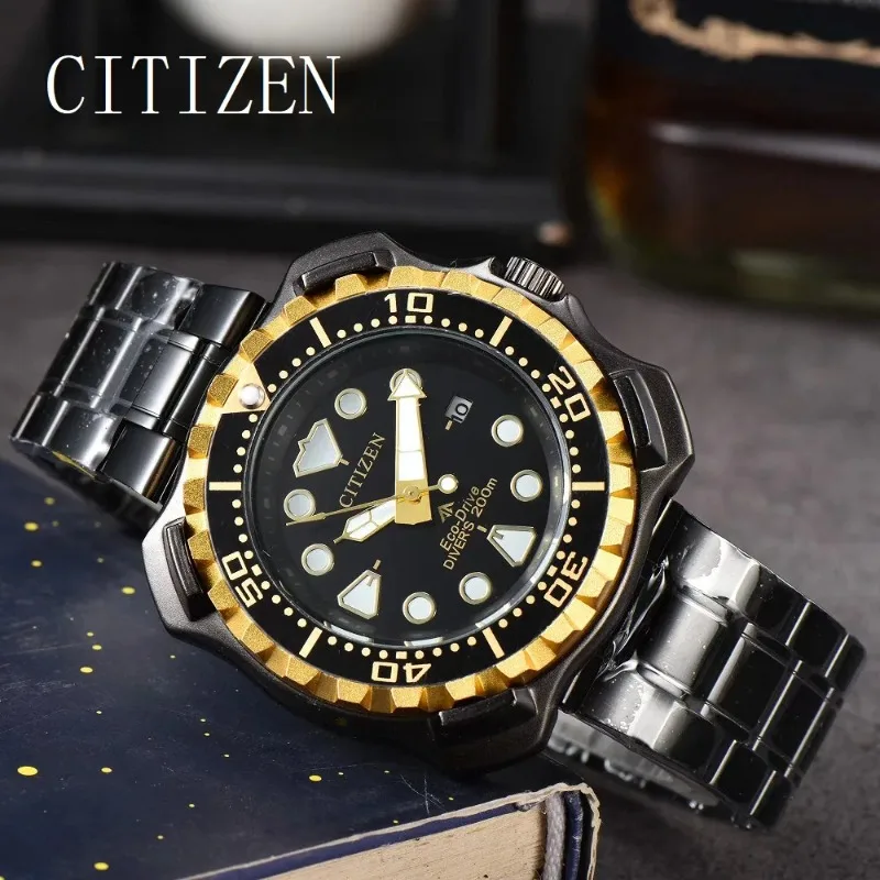 

Citizen Watch for Men Luxury Casual Quartz Chronograph Clock Fashion Calendar Stainless Steel Watch Sport Shock-proof Watches