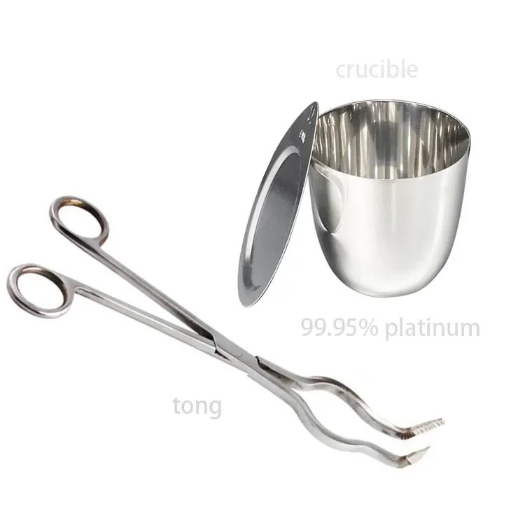 

10ml 25ml 30ml 50ml 99.95% platinum crucible with lid high purity Platinum Laboratory Ware