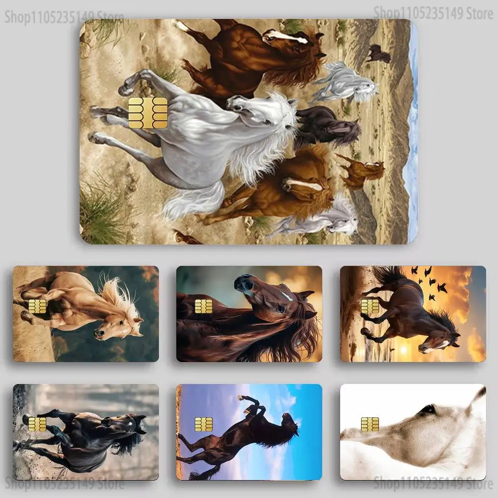 

Animal Horse Credit Debit Bank Film Skin Sticker Front Cover