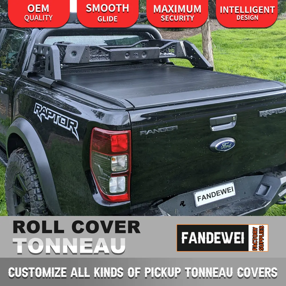 the best selling Pickup roller shutter cover for Ford ranger wildtrak retractable aluminum lid waterproof hard rear top