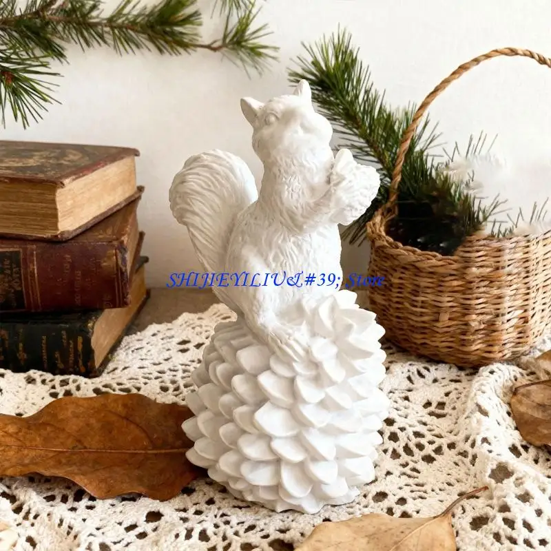 E21F Detailed Jewelry Ornament Molds Squirrel Decorative Crafting Moulds Hand-Making Ornament Mould for Creating Resin