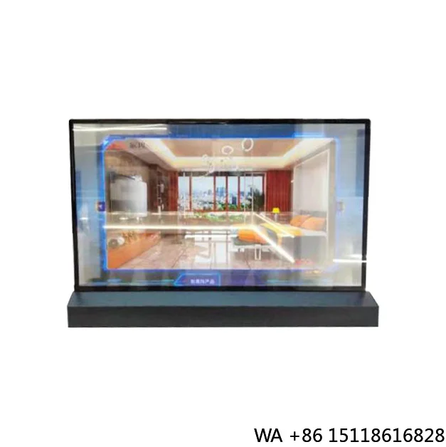 3D Hologram Display LED Digital Signage 55 Inch Full HD Transparent OLED Screen with SDK for Retail Store and Subway