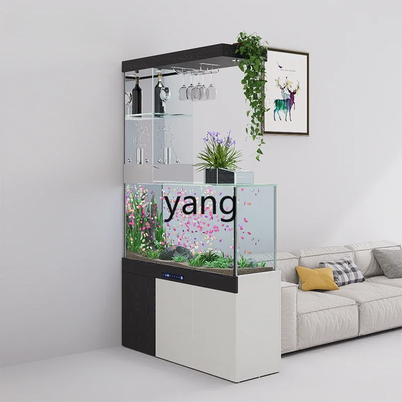 

xyy fish tank living room small new glass ancient bottom filter smart home self-circulation