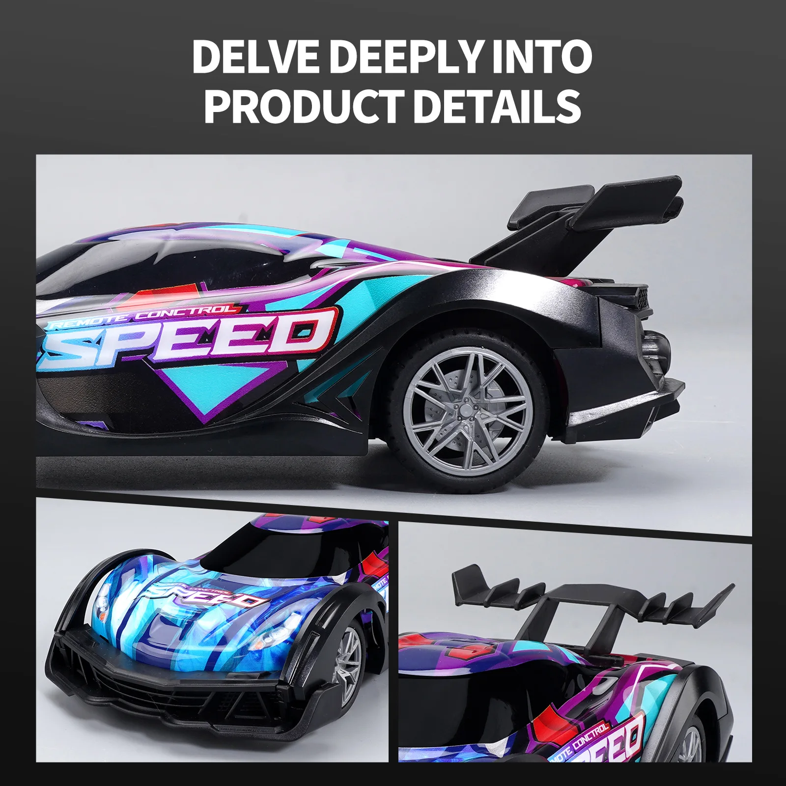 Mini Drift Car Racing 2.4Ghz Radio Controlled Toys High Speed Drift Race Cports with Led Lights RTR