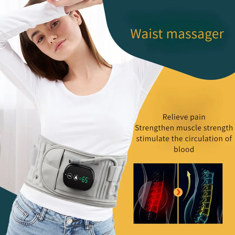 Massage Heating Vibration Belt Safety Airbag Waist Protection Waist Massager Lumbar Spine Protrusion Physiotherapy Waistband