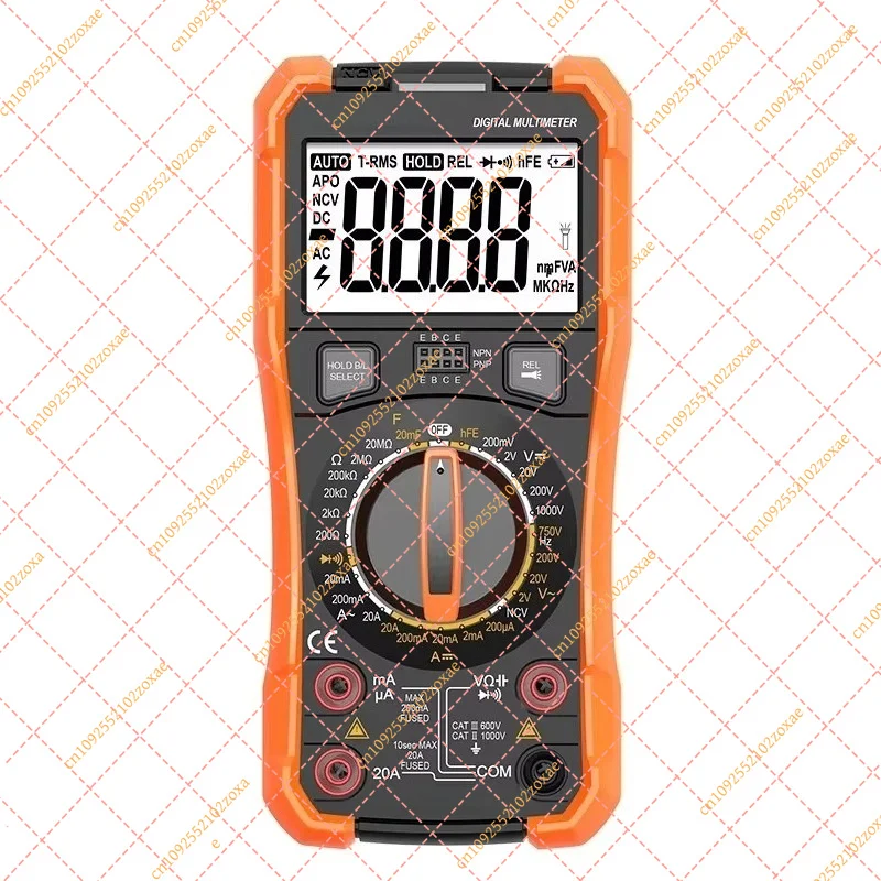 Digital Multimeter True RMS AC DC Voltage Current Capacitance Tester 2000uF 20A LCD Backlight Auto Range VC890C+ VC890D