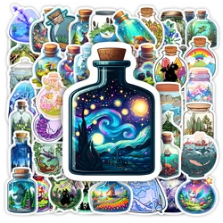 Fantasy Bottle Microscopic Scenery Stickers DIY Kids Toy Gift Decal for Phone Laptops scrapbooking Luggage Decorative Waterproof