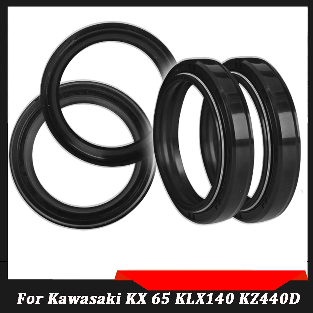 Motorcycle Front Fork Damper Oil and Dust Seal For Kawasaki KX 65 KLX140 KLX140L ELIMINATOR 125 KZ 440 D4/D5/D6/H1/H2 KZ440B
