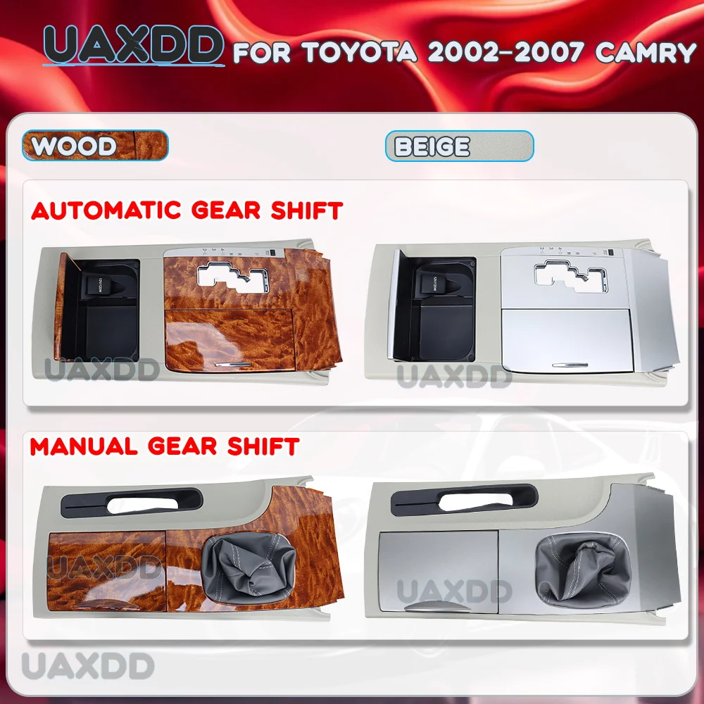 For Toyota Camry 2007-2011 Automatic Gearbox Gear Panel Gear Frame Storage Box Assy Fit Console Gear Shift Cover Car replace Kit