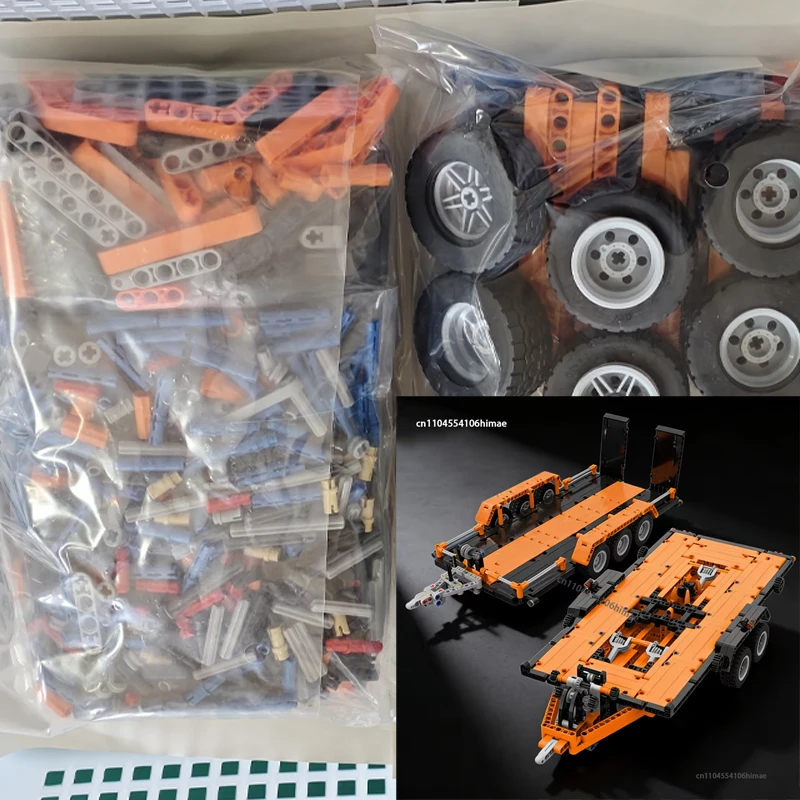

Технический конструктор MOC: Модель пикапа F-150 Raptor с прицепом, улучшенная версия, DIY, 42126, для сборки, детский подарок