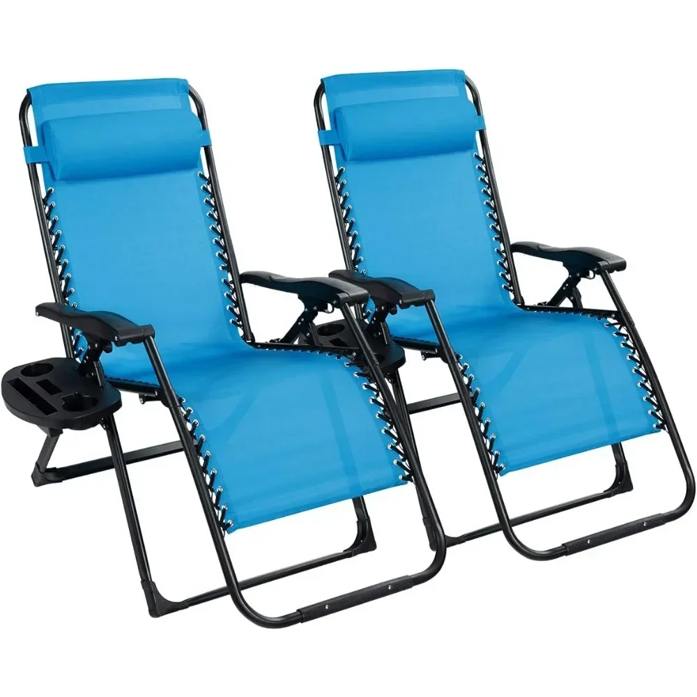 

Folding Camping Chair Foldable Adjustable Folding Patio Recliner for Pool Porch Deck Oversize (Blue) Chaise Camping Pliable Camp