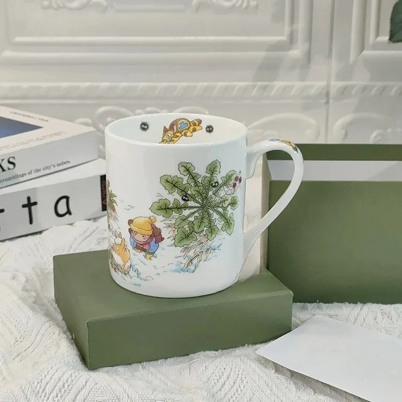 

Modern Trendy Cute Style Children's Milk Cup Water Cup High Beauty Totoro Series Mug Ceramic Coffee Cup