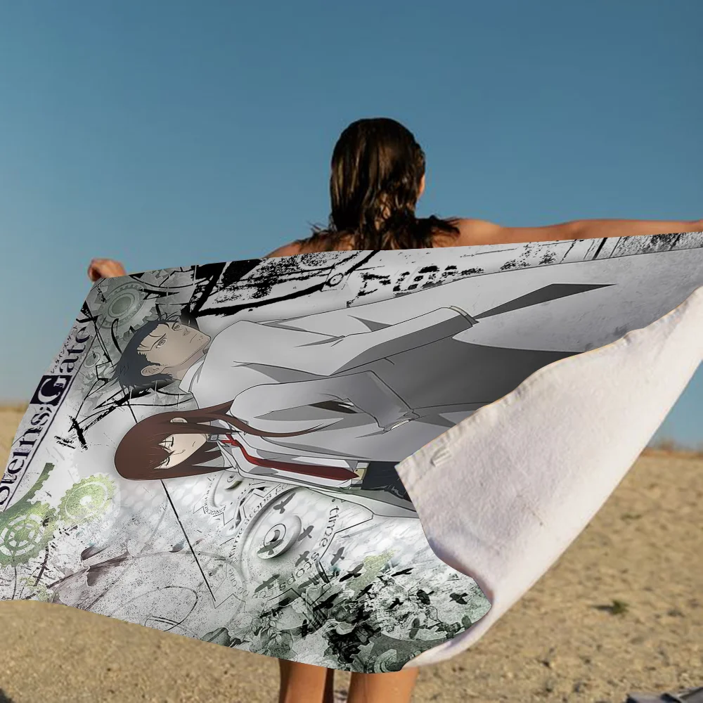 STEINS; GATE Beach Towel Cartoon Cute Summer Kids Large Bath Pool Beach Towel Microfiber Absorbent For Swimming Travel