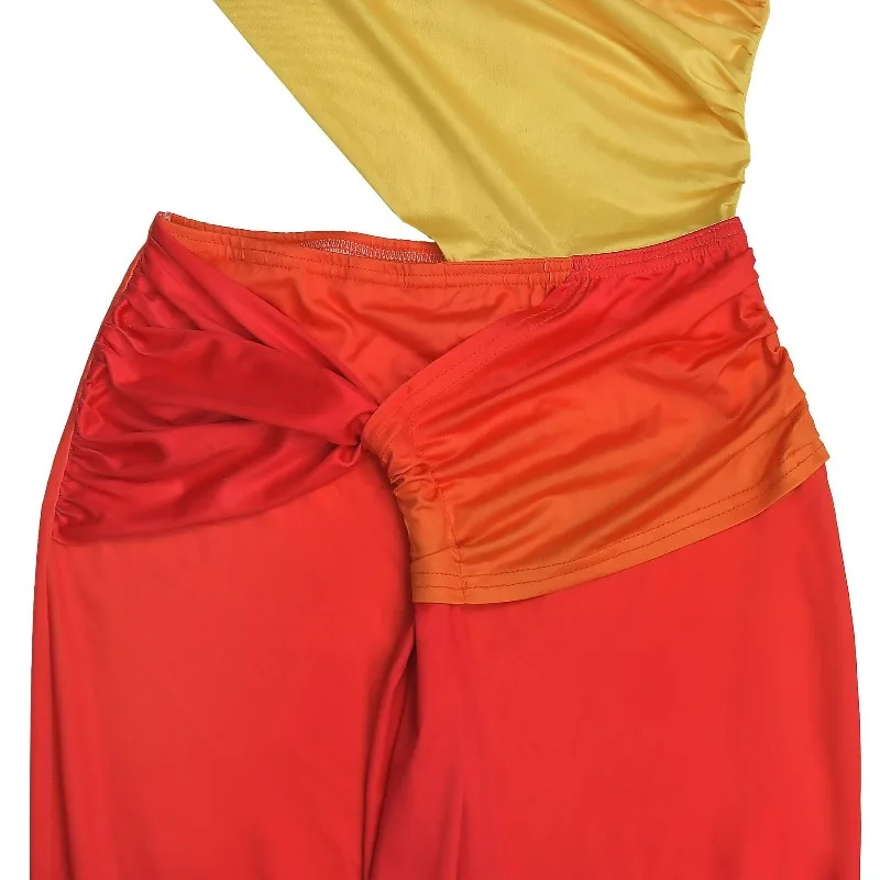 KEXU Mulheres Drapeado Frente Um Ombro Recorte Cintura Midi Bodycon Maxi Vestido Longo 2025 Férias Sexy Festa de Aniversário Vestidos