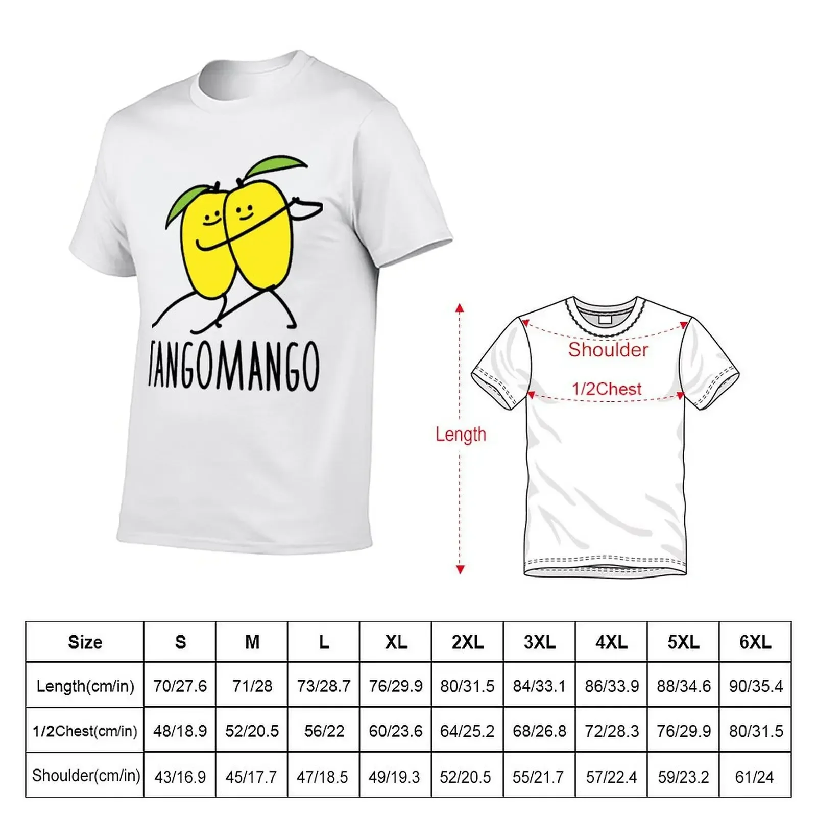 Tango Mango T-Shirt anime tshirt customs summer clothes cute tops mens t shirt