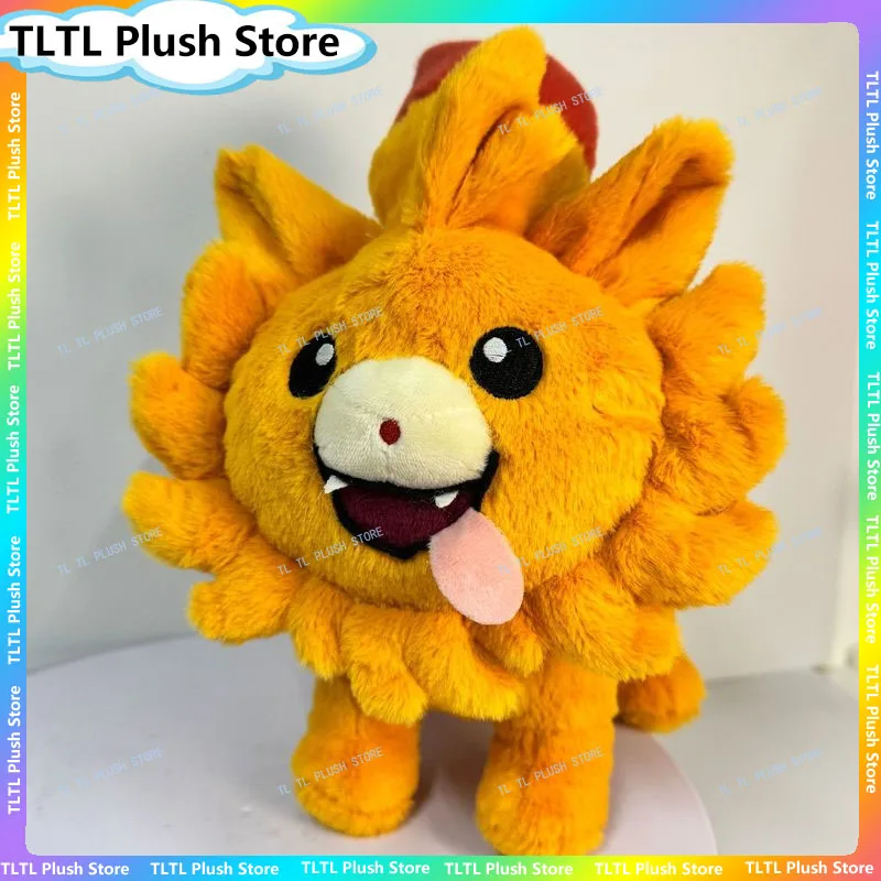 

Плюшевая игрушка Pokemon Pombon, пушистая оранжевая плюшевая собачка в стиле огня, милая кукла с персонажами мультфильмов для детей, подарок на день рождения для фанатов Pokemon