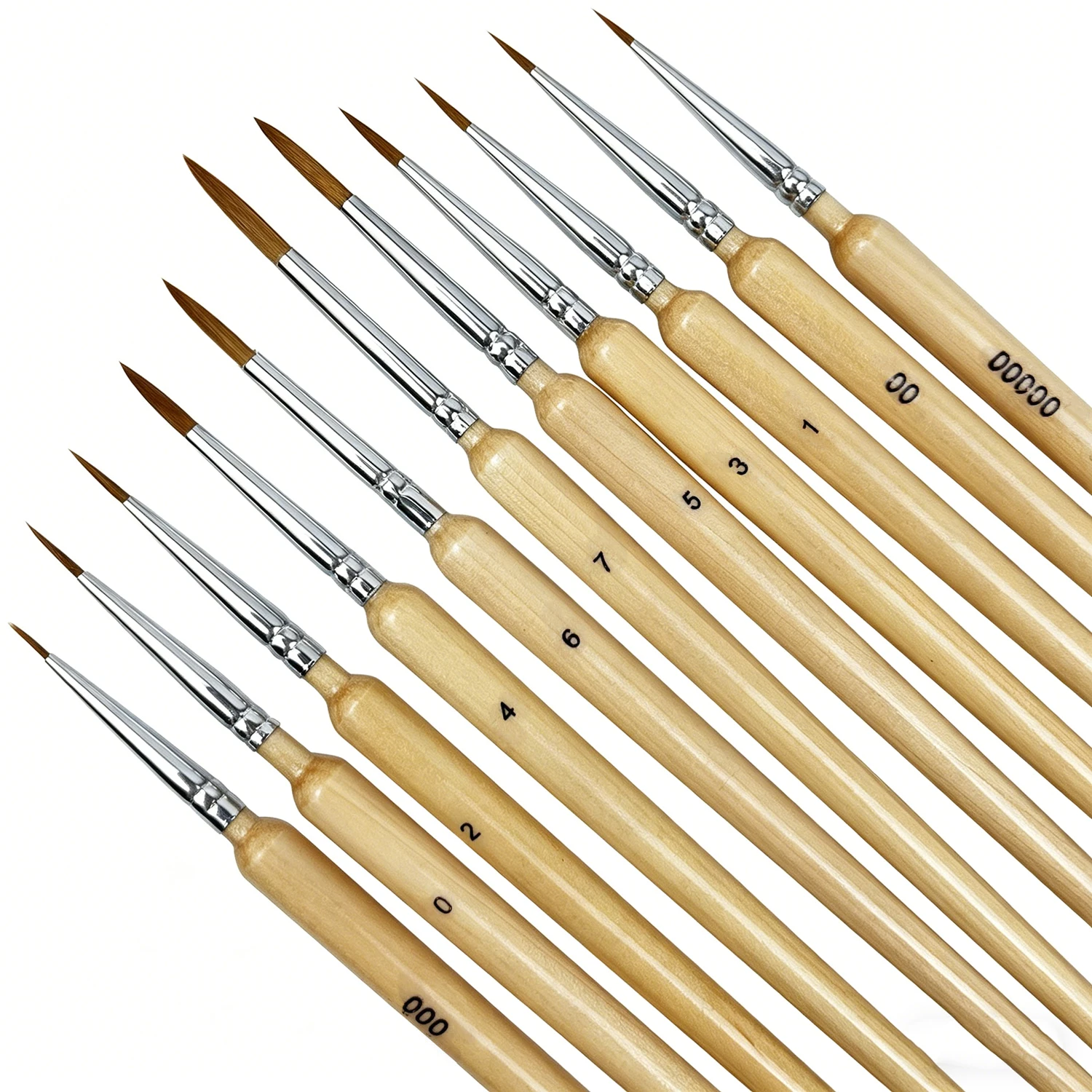 Miniature Paint Brushes Set with Ergonomic Handle
