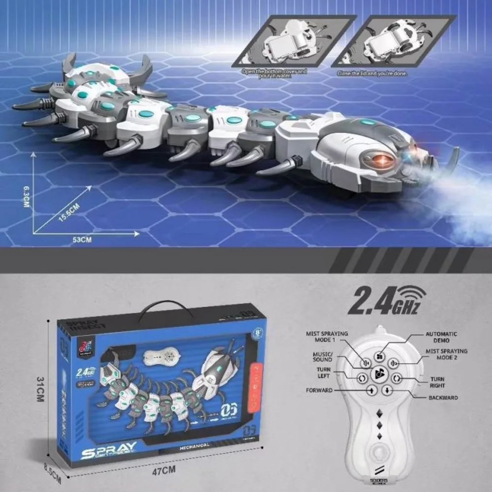 

Remote Control Spray Centipede Spider Bee Dragonfly Octopus Elephant Insect Children's Toy