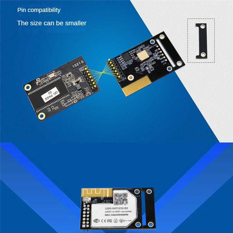 Electronic USR-WIFI232-A2 UART To Wifi/Ethernet Modules Embedded TTL Serial To Wifi Module Support Modbus RTU To Modbus TCP Dura