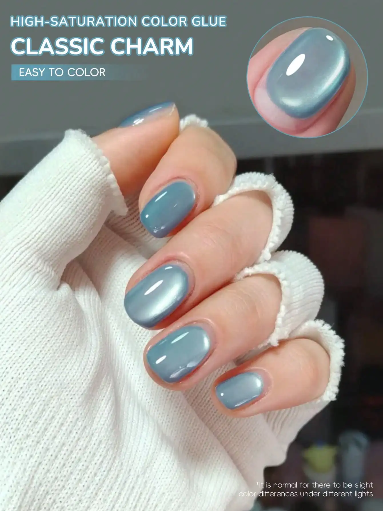 XEIJAYI 1 szt. Lakier Hybrydowy Aurora Cat Eye, Lakier Żelowy UV LED z Efektem Magnetycznym, Usuwany Soak Off. Długotrwały, błyszczący wykończenie z efektem połysku