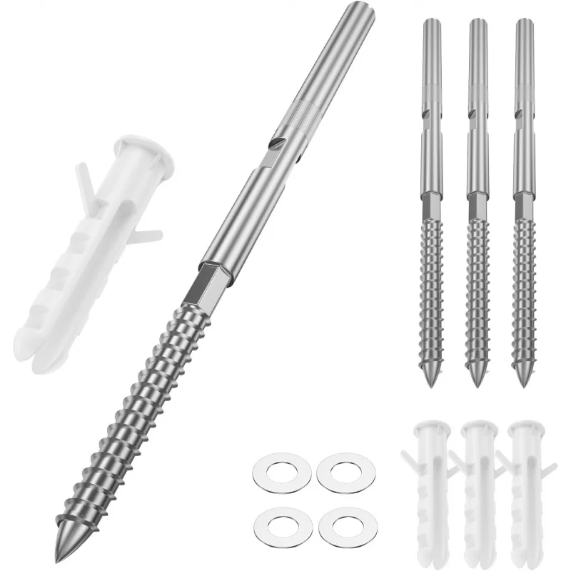 Floating Shelf Support Bracket (4 pcs) - Silver Hidden Brackets Floating Wood Shelves–Blind Shelf Supports-Great I