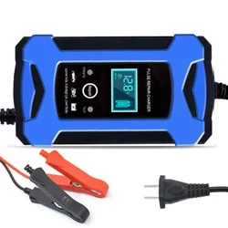 Car Battery Charger 2AH-100AH Smart Fast Wet Automatic Chargers Dry Lead Acid Battery Charger for Car Battery 12V 6A
