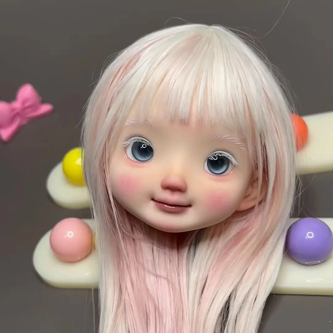 

New BJD doll 1/6 makeup K3 head for sale single head landoudou cute girl boy high quality resin toy Just a head