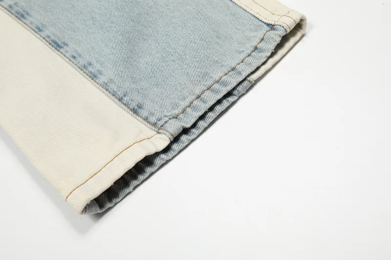 2026 Neue Mode Patchwork Retro Washed Baggy Herren Schlagjeans Hip Hop Gerade Damen Vintage Denim Hosen Pantalon Homme – Detail 22