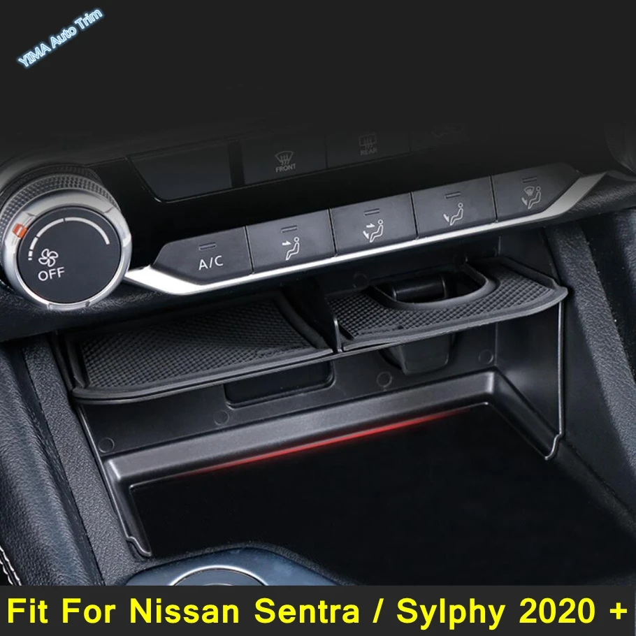 

Plastic Central Control Storage Box Container Glove Organizer For Nissan Sentra / Sylphy 2020 - 2024 Auto Interior Accessories