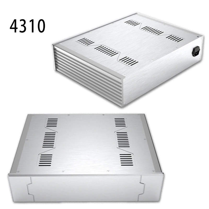 430*105*340mm All-Aluminum Amplifier Chassis  Integrated Preamp Chassis for Audio Equipment