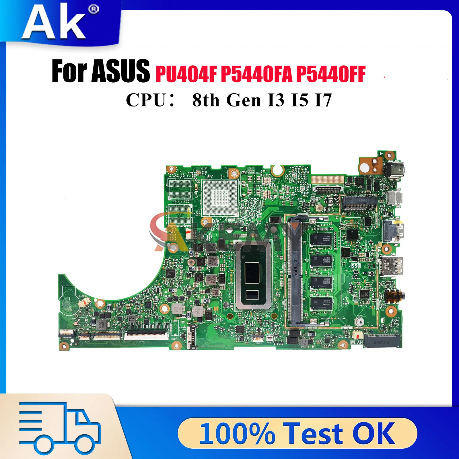 

P5440FA Laptop Motherboard For ASUS ProArt P5440FA P5440F P5440FF PU404F Notebook Mainboard With I3 I5 I7 CPU 100% tests OK stk